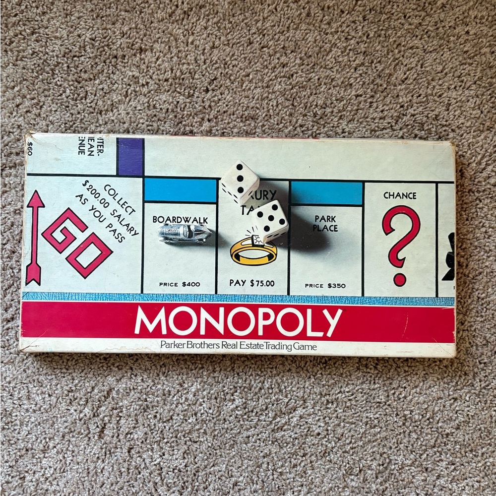 1970 Monopoly Board Game